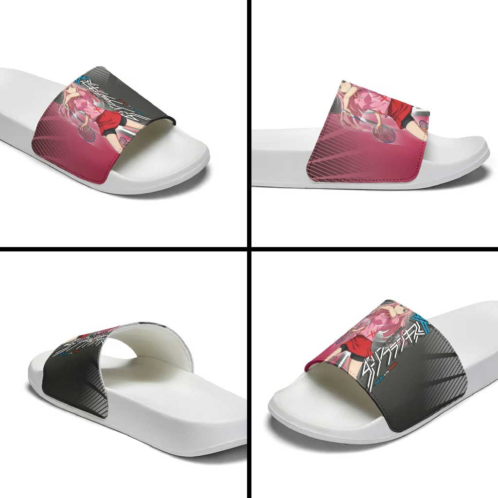 Zero Two Slide Sandals Sci-Fi Anime Sports Crossover Style