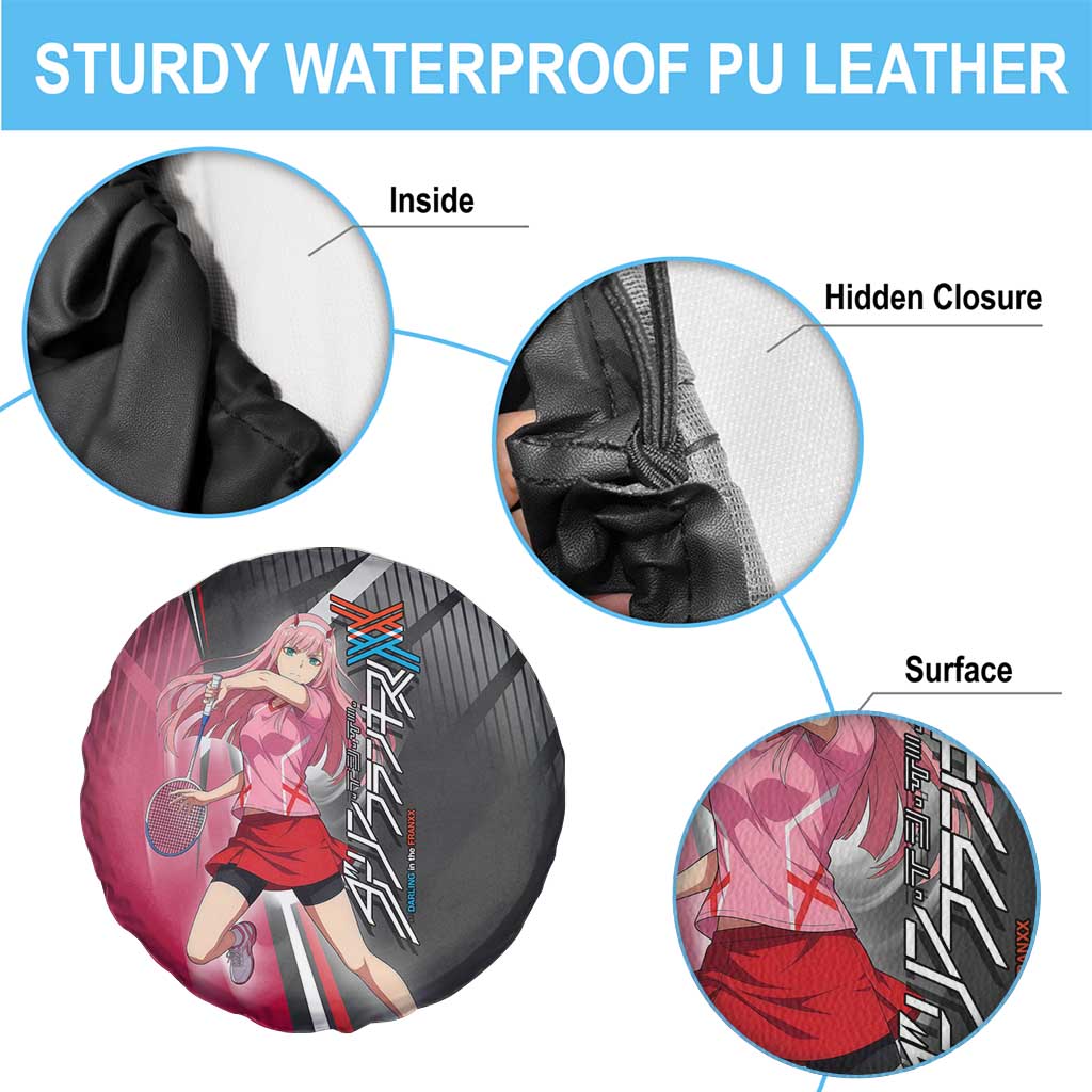 Zero Two Spare Tire Cover Sci-Fi Anime Sports Crossover Style