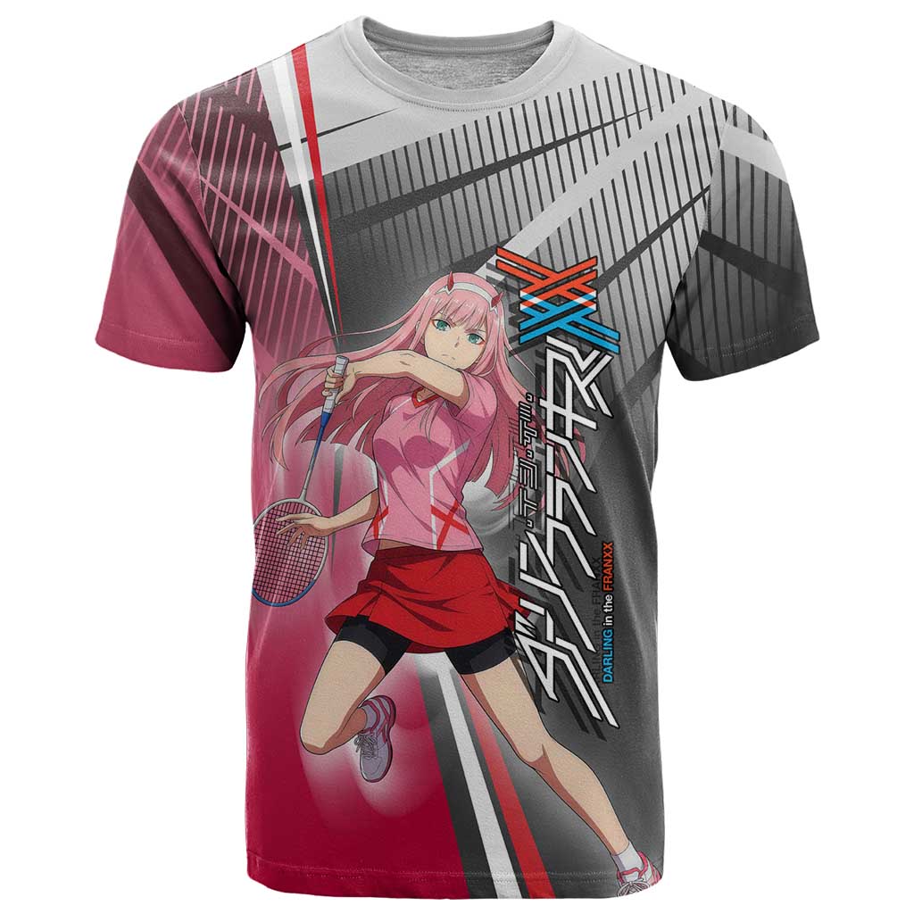 Zero Two T Shirt Sci-Fi Anime Sports Crossover Style