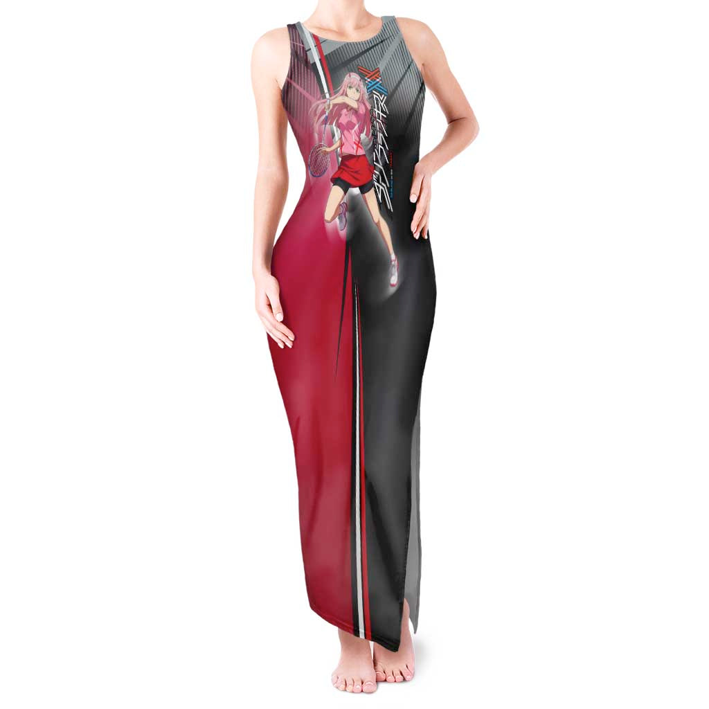 Zero Two Tank Maxi Dress Sci-Fi Anime Sports Crossover Style