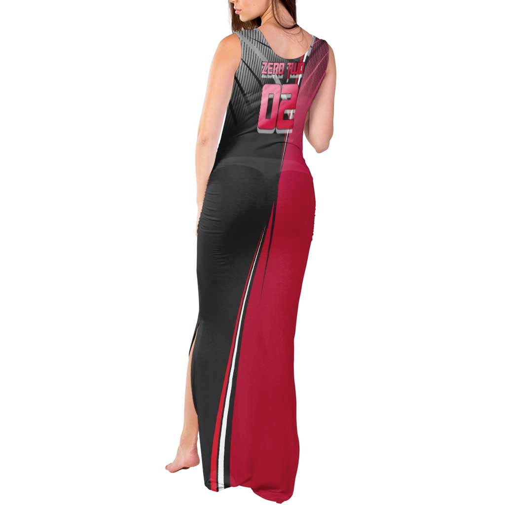 Zero Two Tank Maxi Dress Sci-Fi Anime Sports Crossover Style