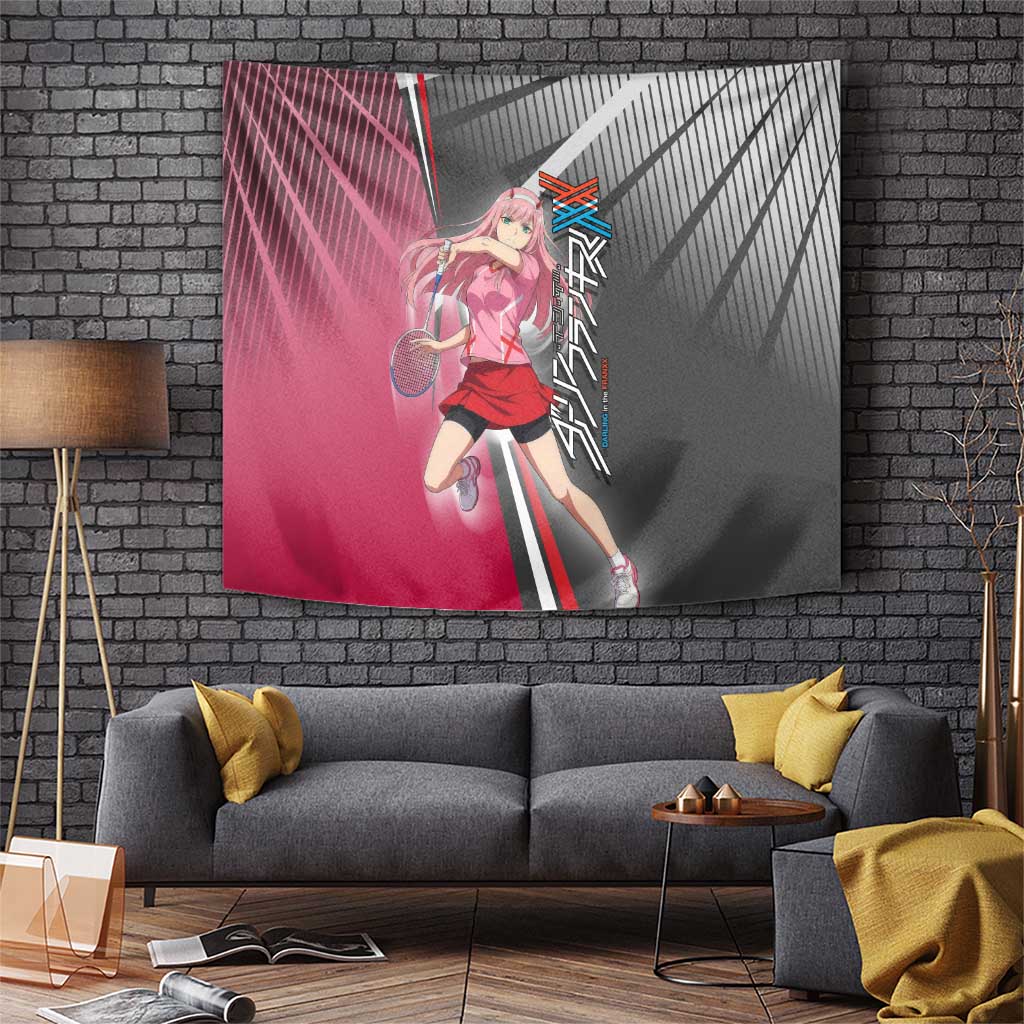 Zero Two Tapestry Sci-Fi Anime Sports Crossover Style