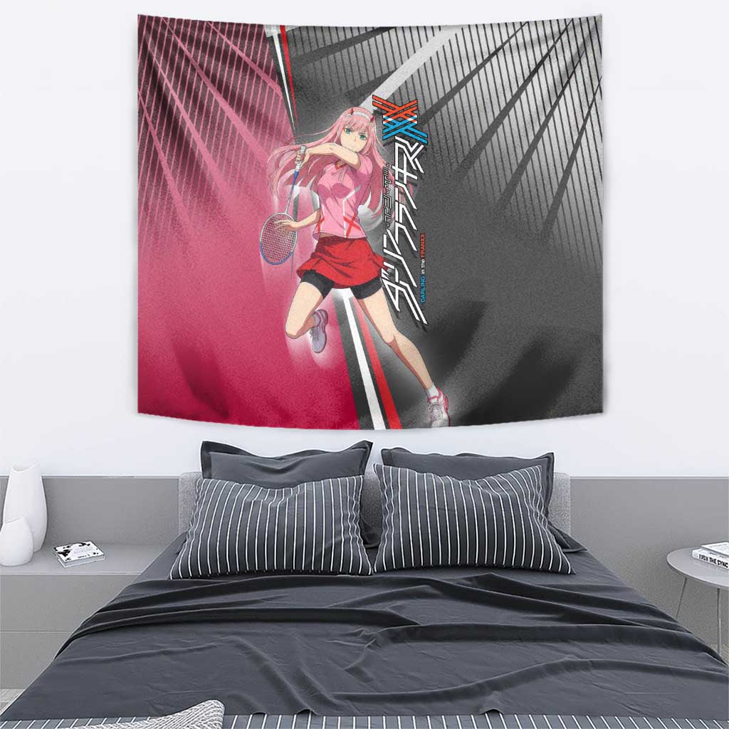 Zero Two Tapestry Sci-Fi Anime Sports Crossover Style