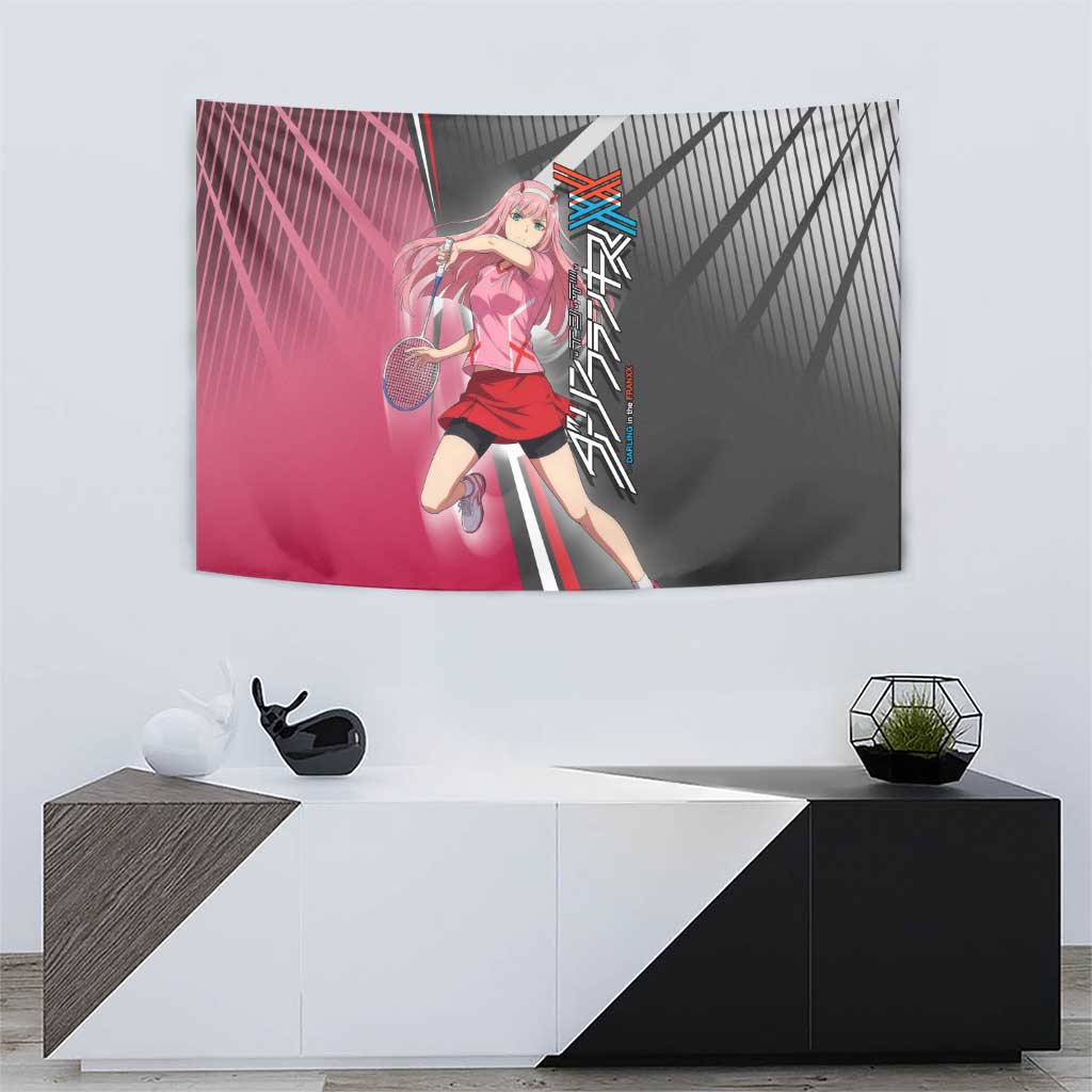Zero Two Tapestry Sci-Fi Anime Sports Crossover Style