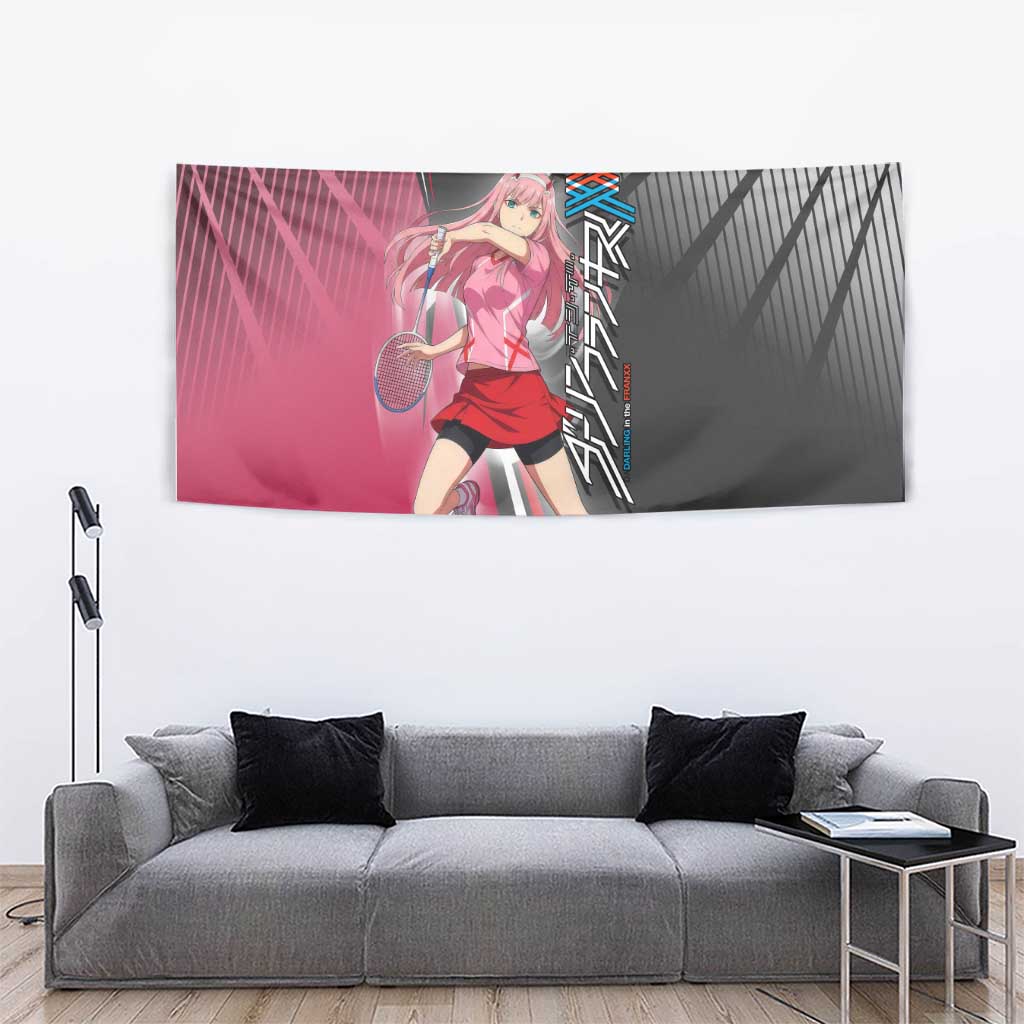 Zero Two Tapestry Sci-Fi Anime Sports Crossover Style