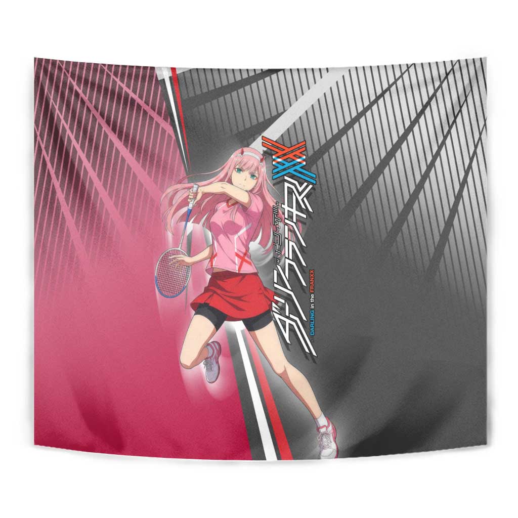 Zero Two Tapestry Sci-Fi Anime Sports Crossover Style