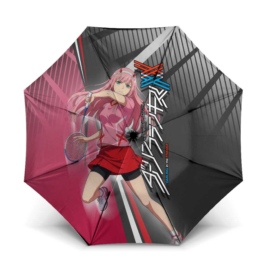 Zero Two Umbrella Sci-Fi Anime Sports Crossover Style