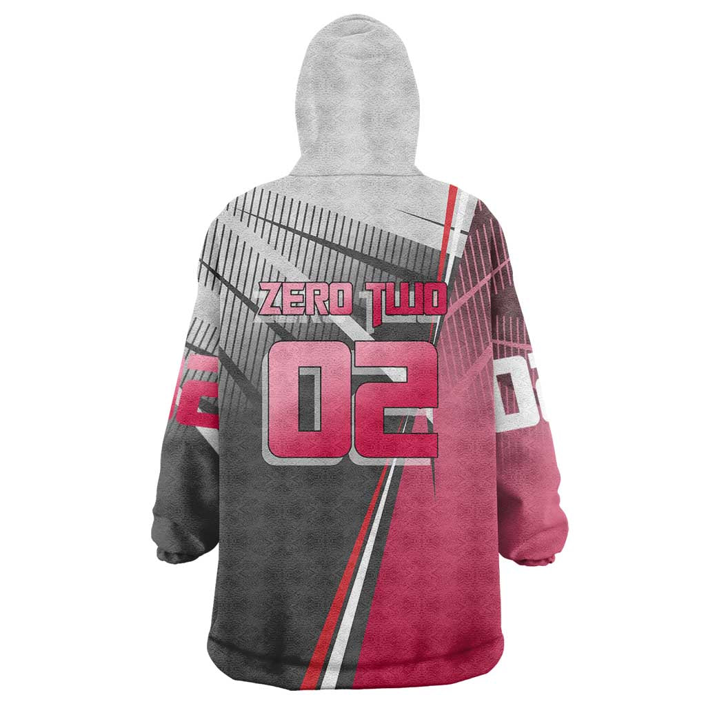 Zero Two Wearable Blanket Hoodie Sci-Fi Anime Sports Crossover Style