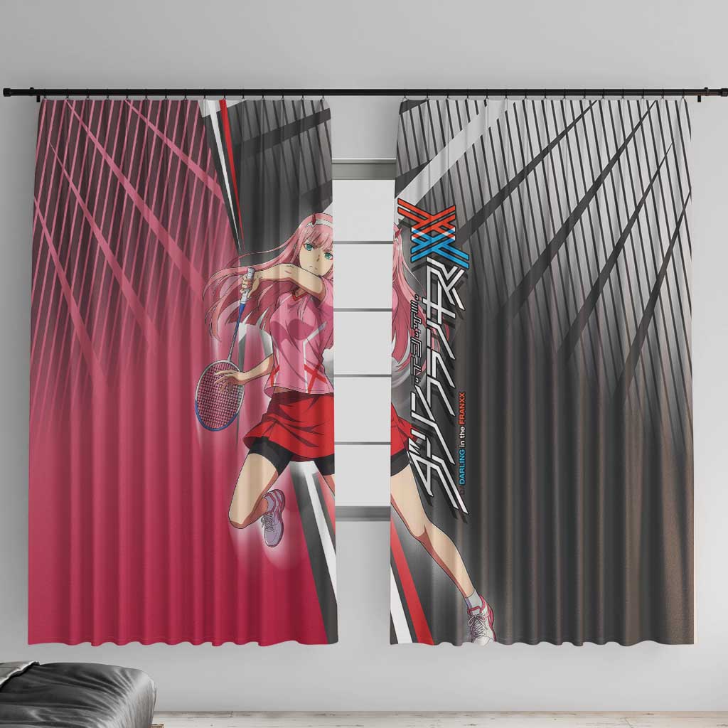 Zero Two Window Curtain Sci-Fi Anime Sports Crossover Style