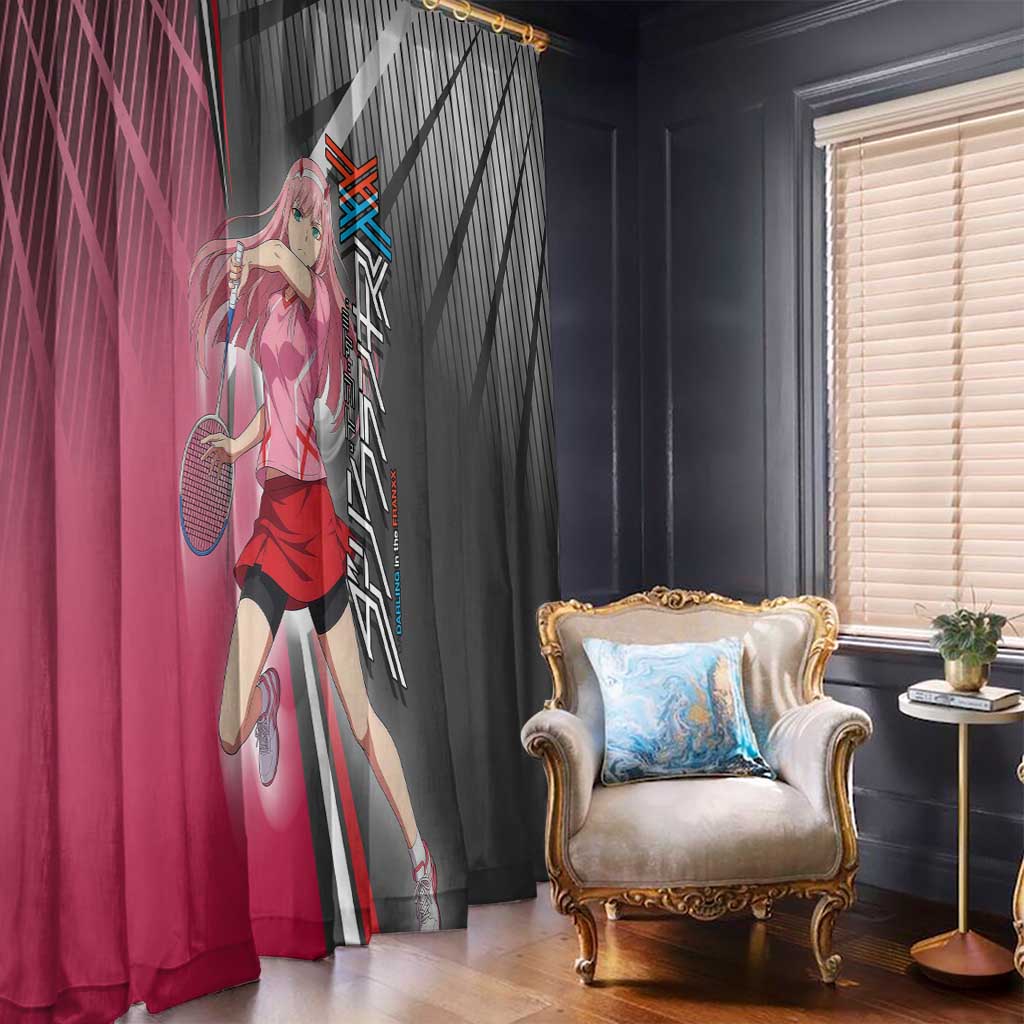 Zero Two Window Curtain Sci-Fi Anime Sports Crossover Style