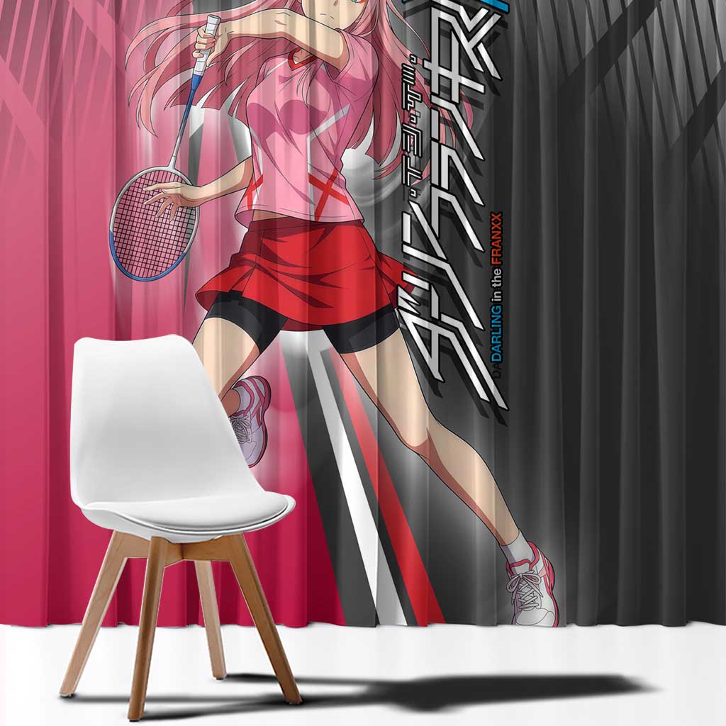 Zero Two Window Curtain Sci-Fi Anime Sports Crossover Style