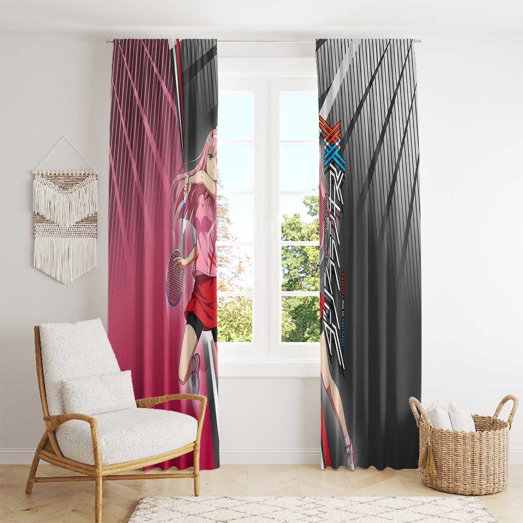 Zero Two Window Curtain Sci-Fi Anime Sports Crossover Style