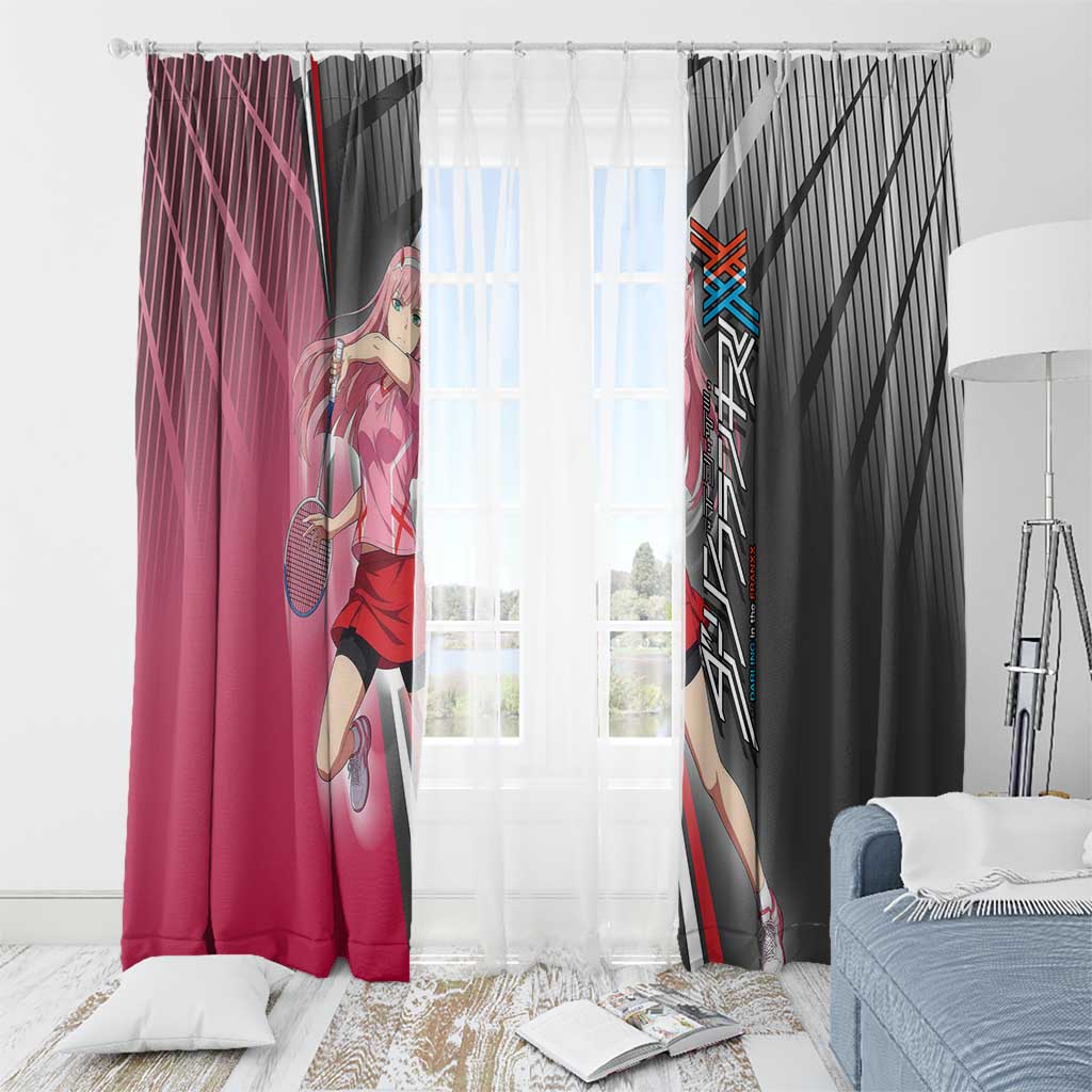 Zero Two Window Curtain Sci-Fi Anime Sports Crossover Style