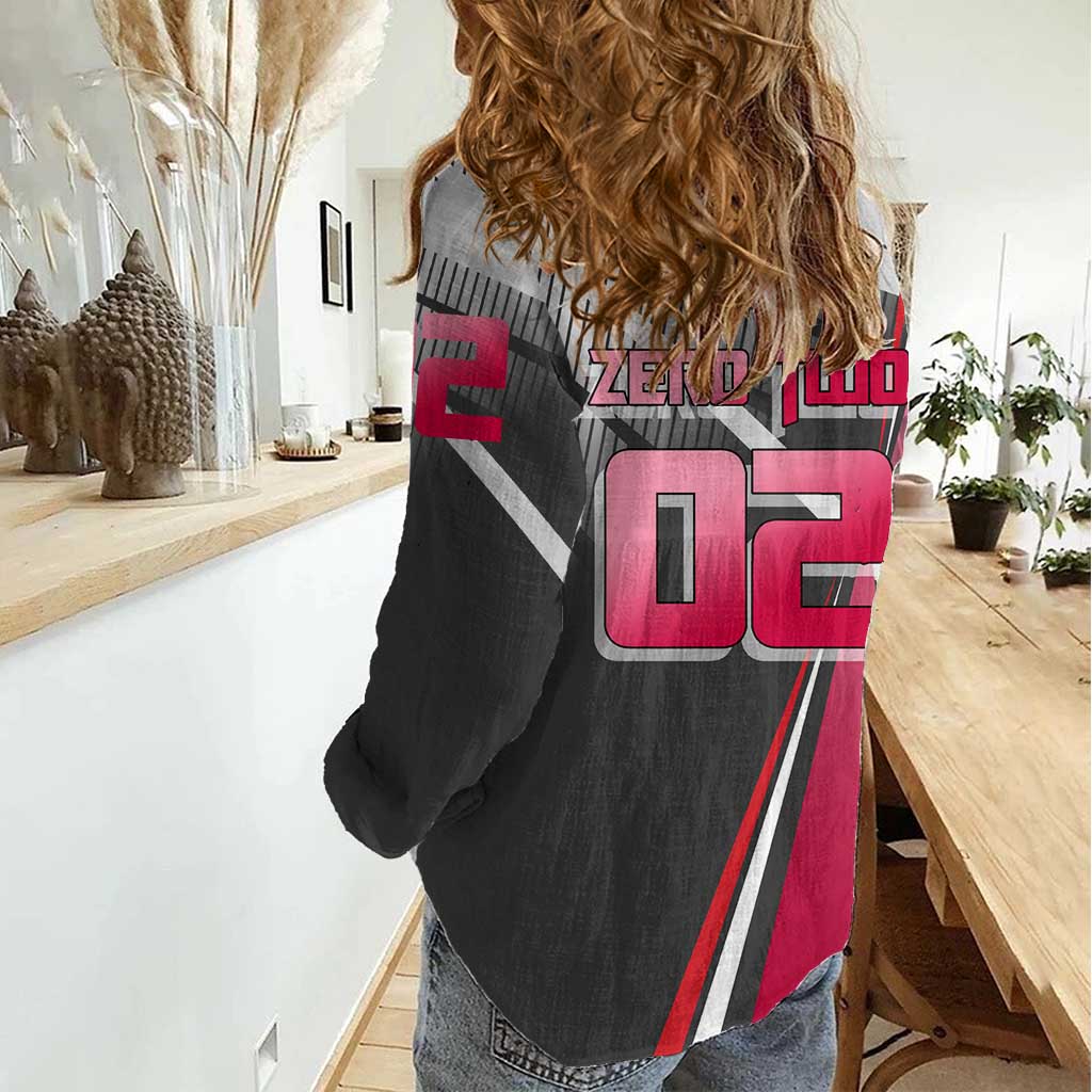 Zero Two Women Casual Shirt Sci-Fi Anime Sports Crossover Style