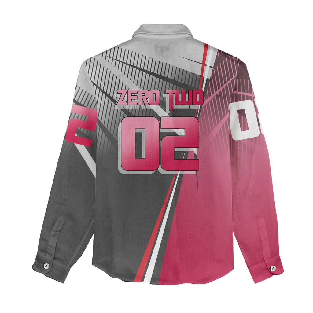 Zero Two Women Casual Shirt Sci-Fi Anime Sports Crossover Style