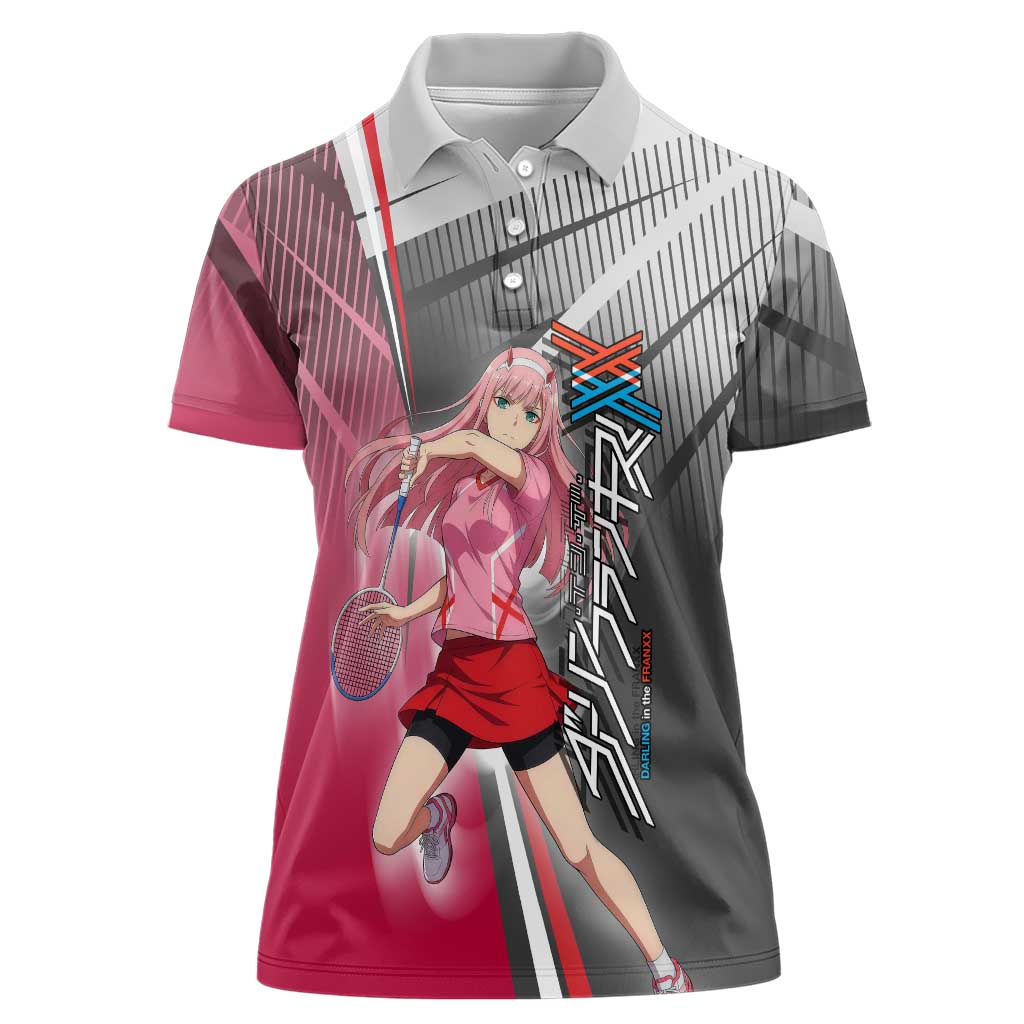 Zero Two Women Polo Shirt Sci-Fi Anime Sports Crossover Style