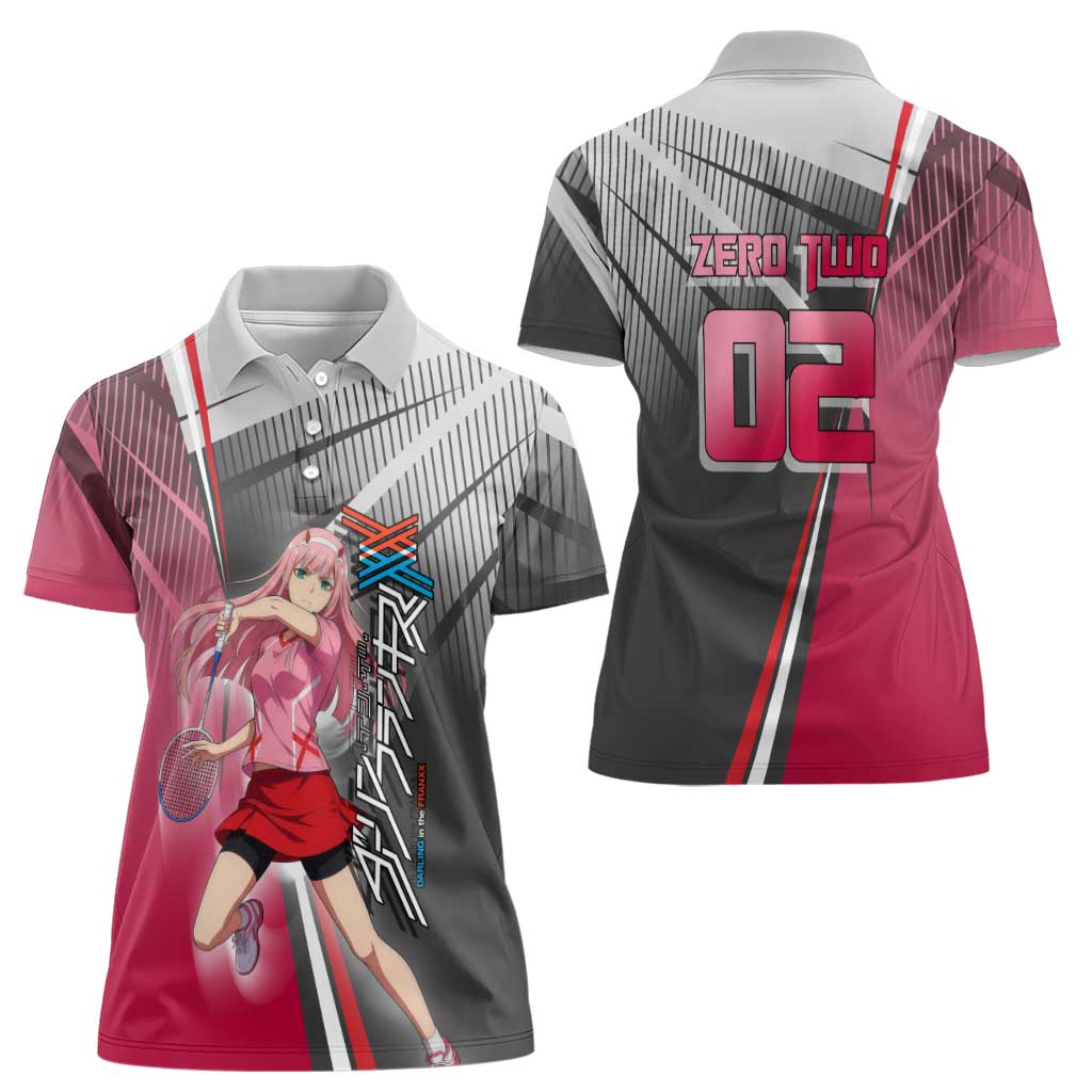 Zero Two Women Polo Shirt Sci-Fi Anime Sports Crossover Style