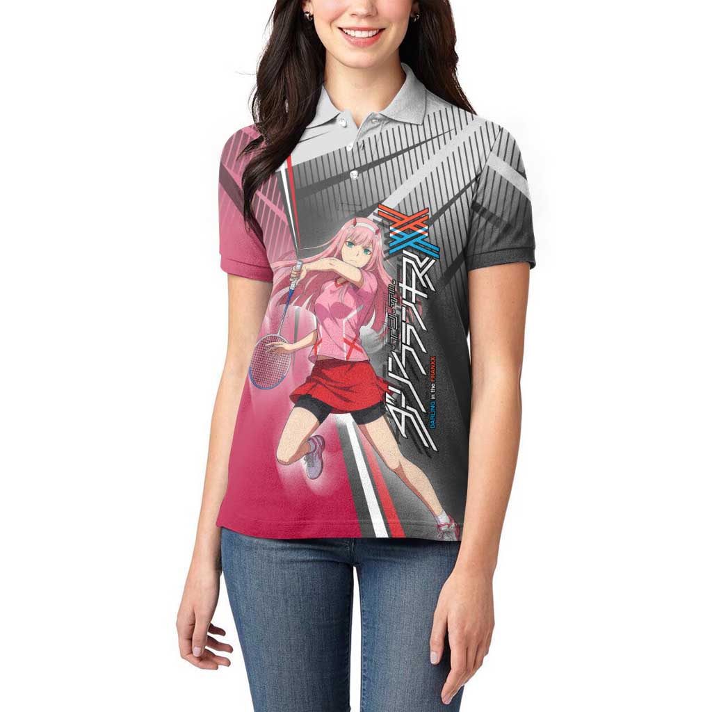 Zero Two Women Polo Shirt Sci-Fi Anime Sports Crossover Style
