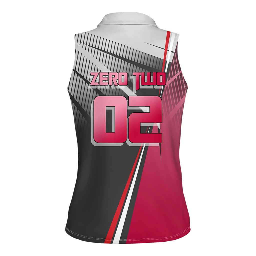 Zero Two Women Sleeveless Polo Shirt Sci-Fi Anime Sports Crossover Style