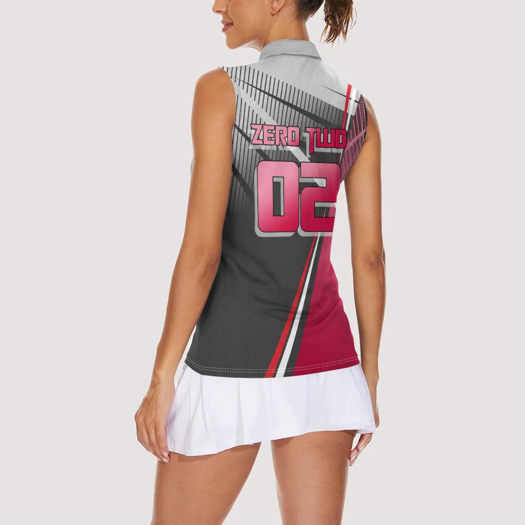 Zero Two Women Sleeveless Polo Shirt Sci-Fi Anime Sports Crossover Style