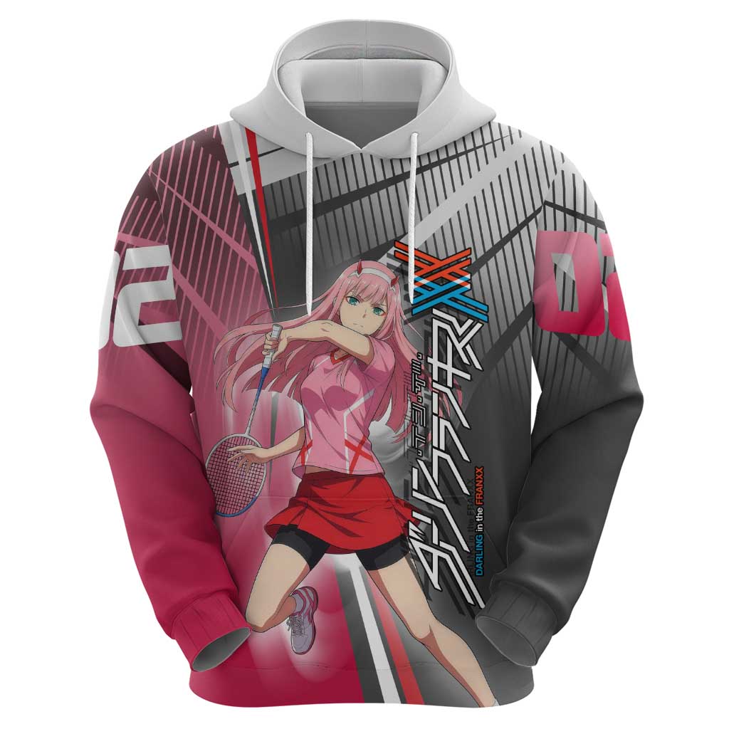 Zero Two Zip Hoodie Sci-Fi Anime Sports Crossover Style