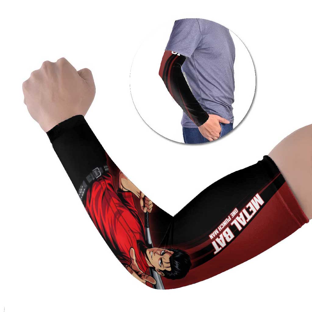Personalized Metal Bat Arm Sleeves One Punch Man Baseball Crossover Design