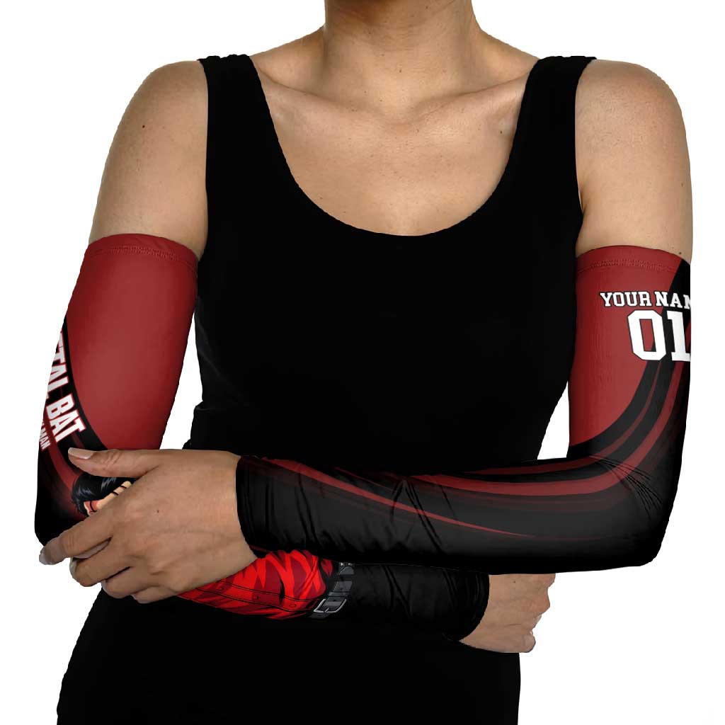 Personalized Metal Bat Arm Sleeves One Punch Man Baseball Crossover Design