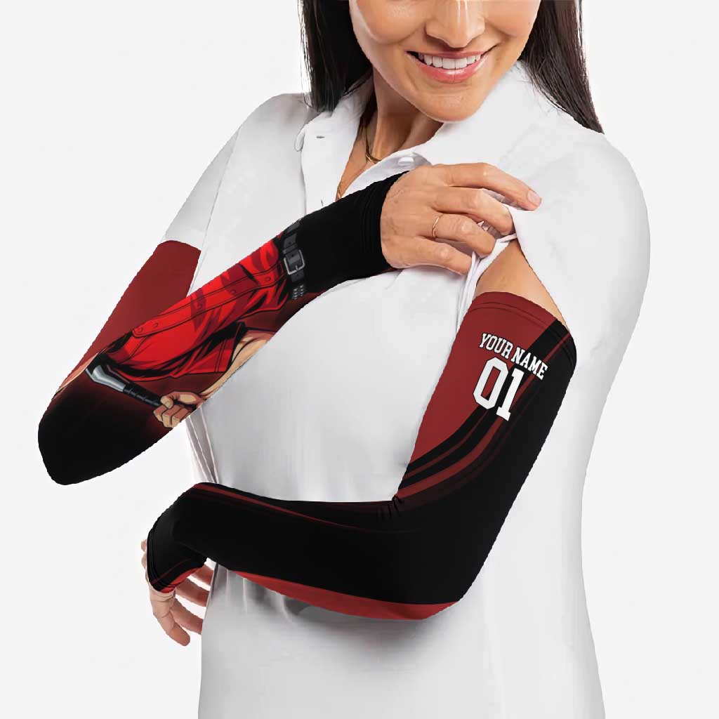 Personalized Metal Bat Arm Sleeves One Punch Man Baseball Crossover Design