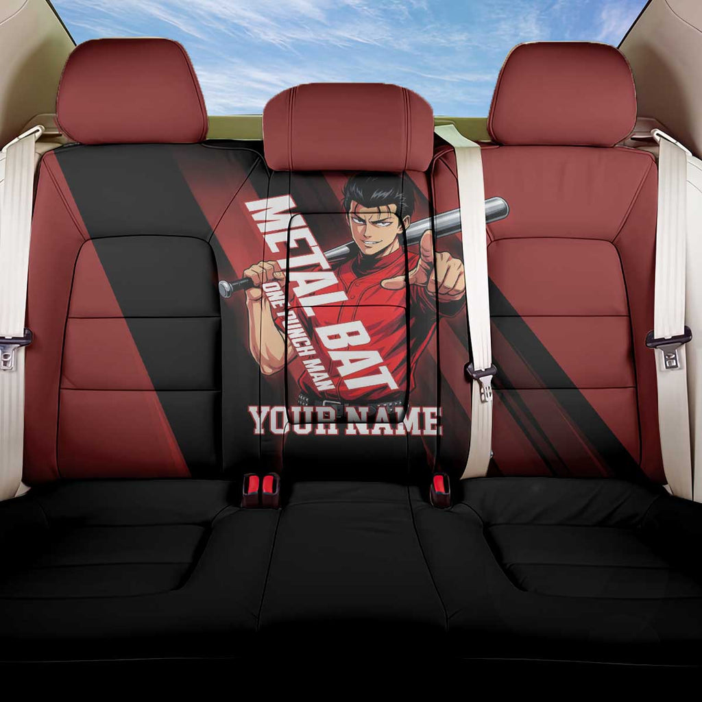 Personalized Metal Bat Back Car Seat Cover One Punch Man Baseball Crossover Design