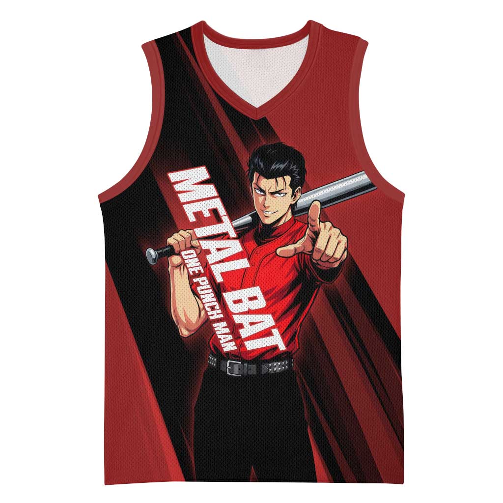 Personalized Metal Bat Basketball Jersey One Punch Man Baseball Crossover Design