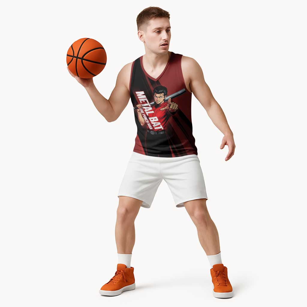 Personalized Metal Bat Basketball Jersey One Punch Man Baseball Crossover Design
