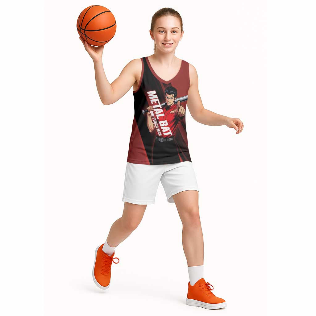 Personalized Metal Bat Basketball Jersey One Punch Man Baseball Crossover Design