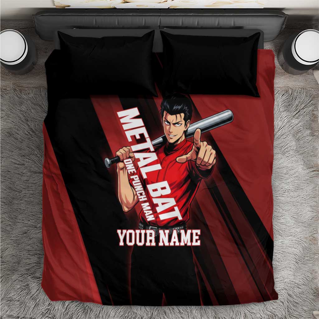 Personalized Metal Bat Bedding Set One Punch Man Baseball Crossover Design