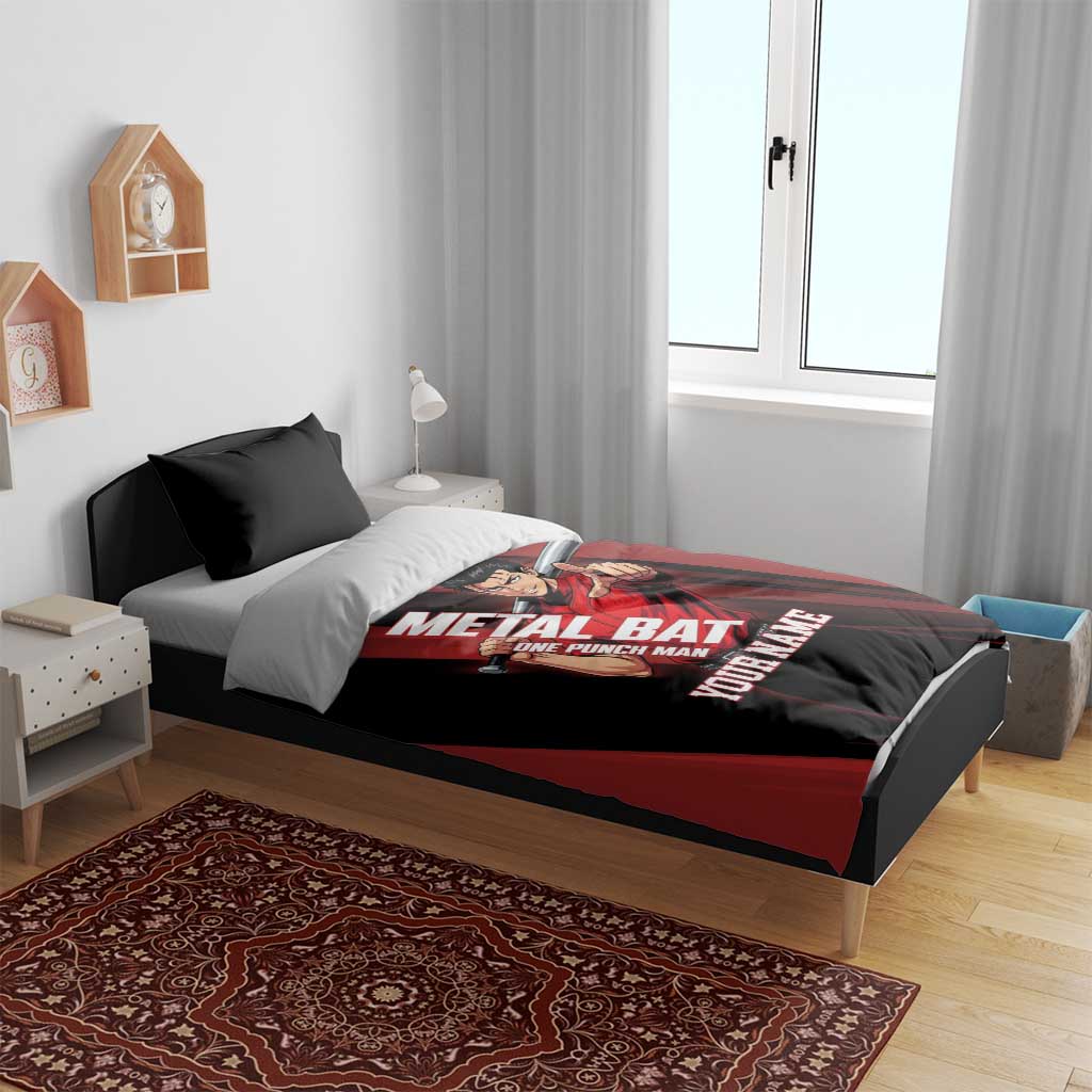 Personalized Metal Bat Bedding Set One Punch Man Baseball Crossover Design