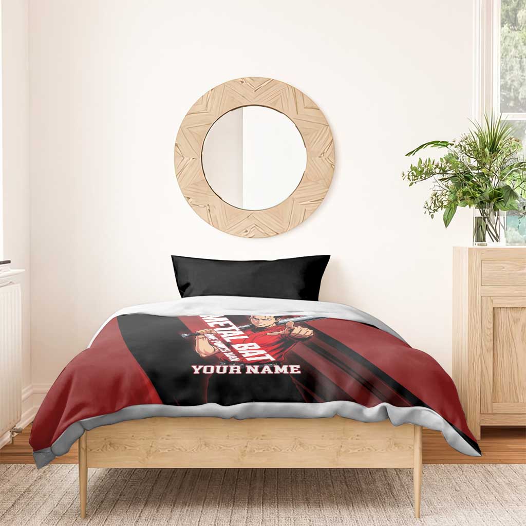Personalized Metal Bat Bedding Set One Punch Man Baseball Crossover Design