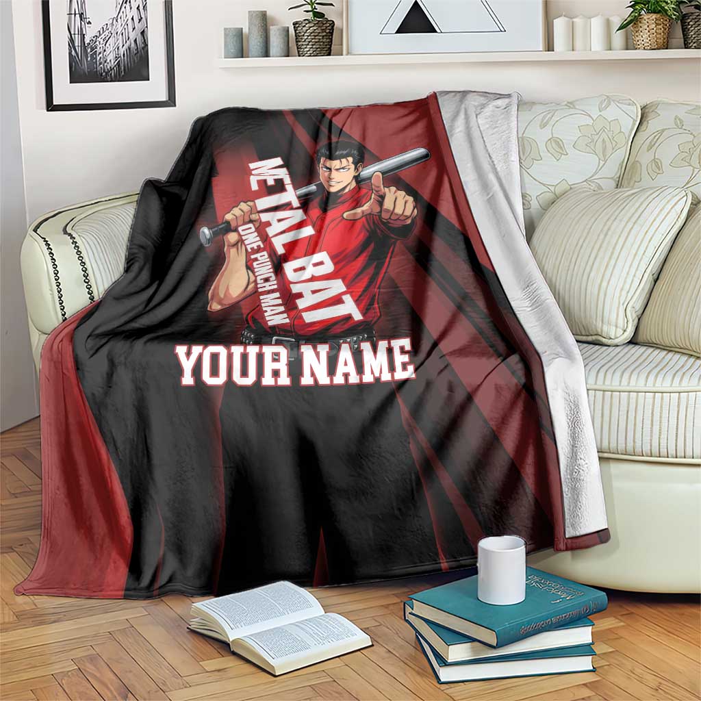 Personalized Metal Bat Blanket One Punch Man Baseball Crossover Design