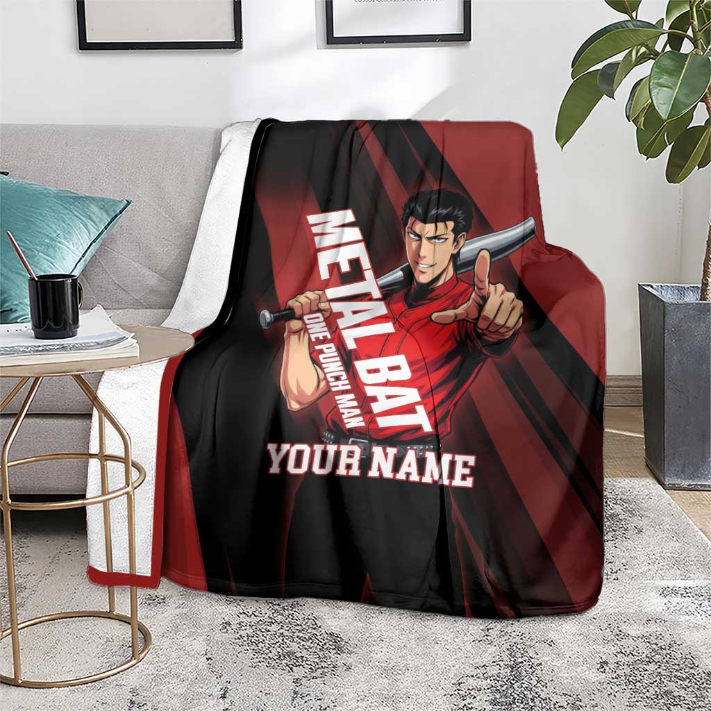 Personalized Metal Bat Blanket One Punch Man Baseball Crossover Design