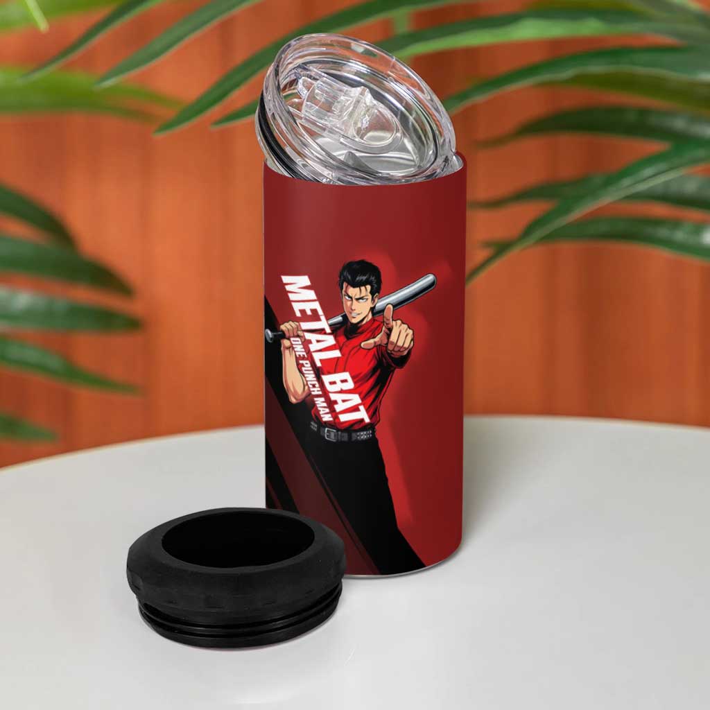 Personalized Metal Bat 4 in 1 Can Cooler Tumbler One Punch Man Baseball Crossover Design