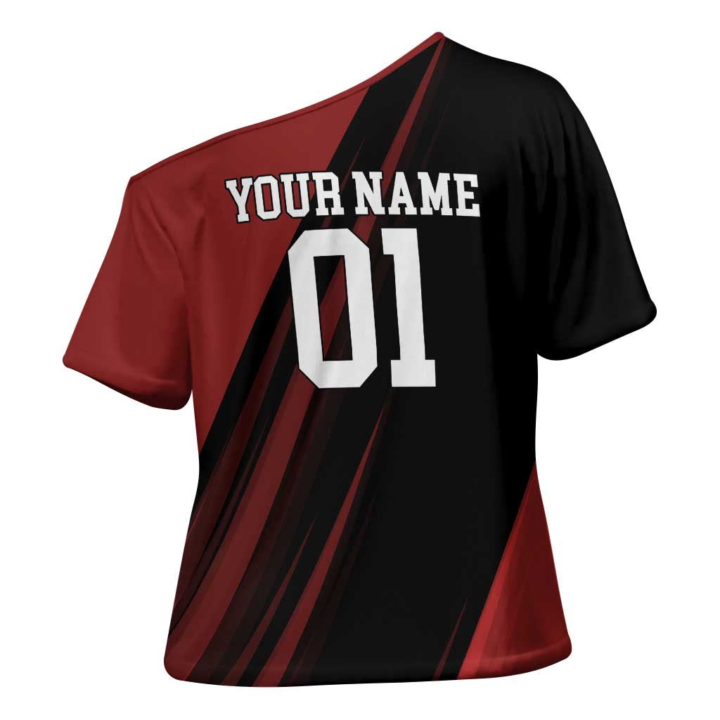 Personalized Metal Bat Cross Shoulder Shirt One Punch Man Baseball Crossover Design