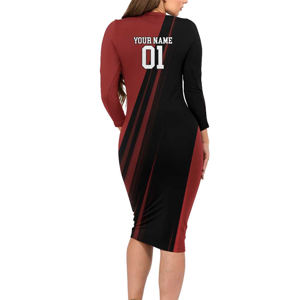 Personalized Metal Bat Family Matching Long Sleeve Bodycon Dress and Hawaiian Shirt One Punch Man Baseball Crossover Design