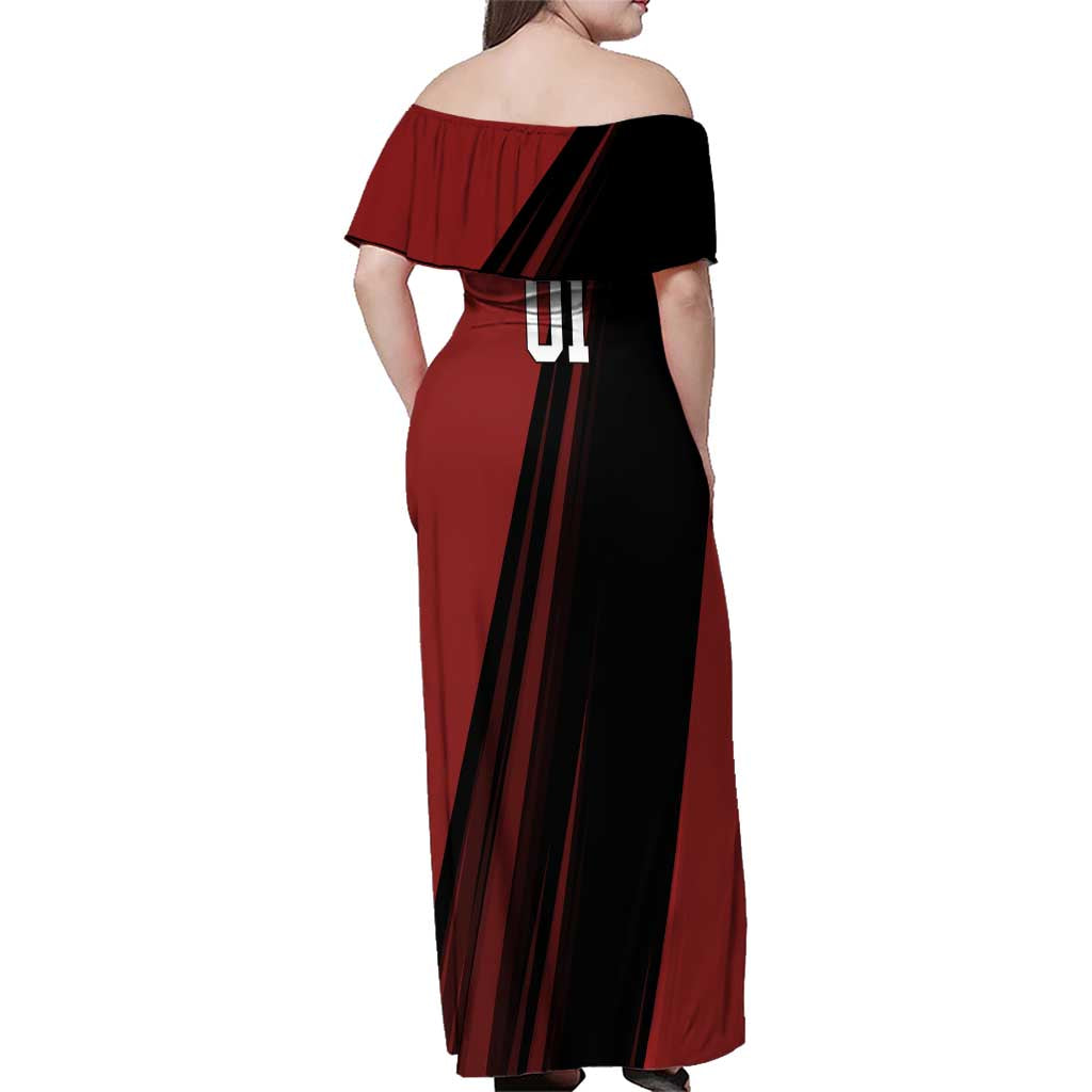 Personalized Metal Bat Family Matching Off Shoulder Maxi Dress and Hawaiian Shirt One Punch Man Baseball Crossover Design
