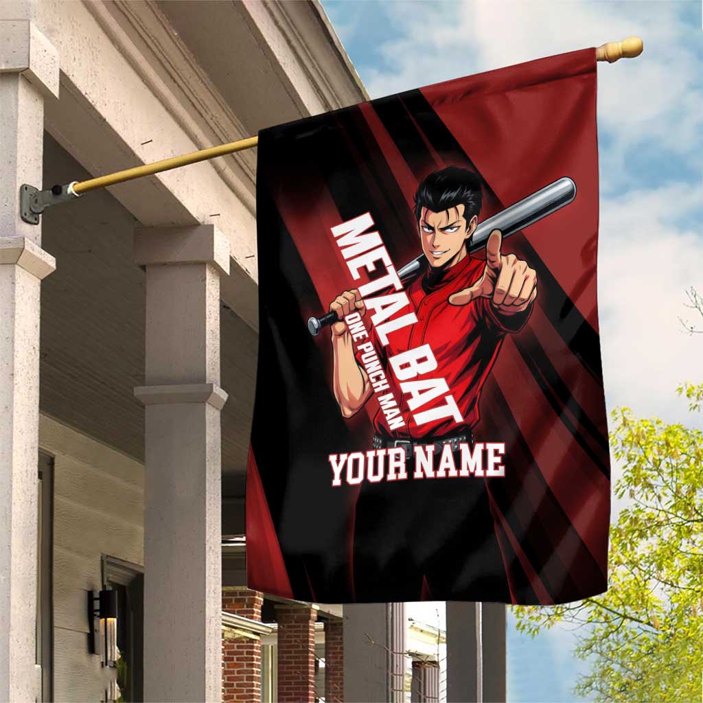 Personalized Metal Bat Garden Flag One Punch Man Baseball Crossover Design
