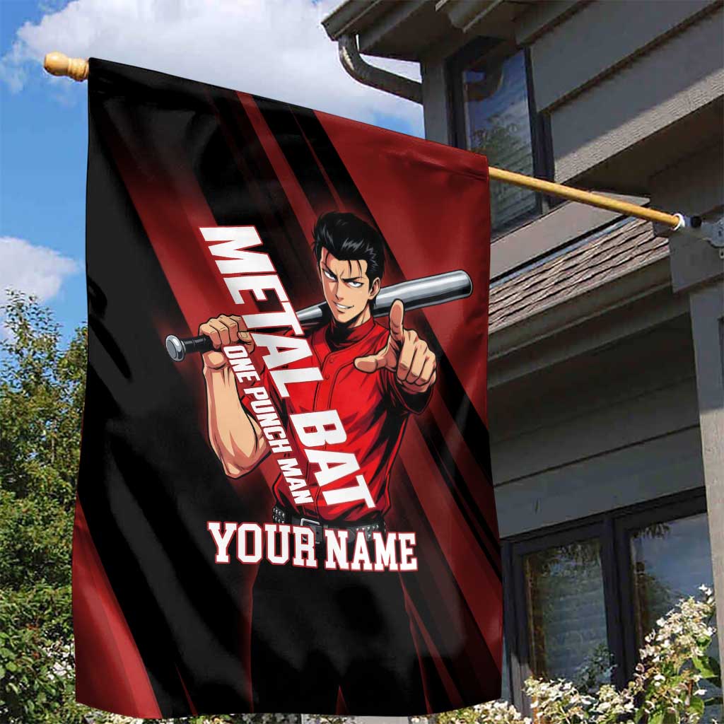 Personalized Metal Bat Garden Flag One Punch Man Baseball Crossover Design