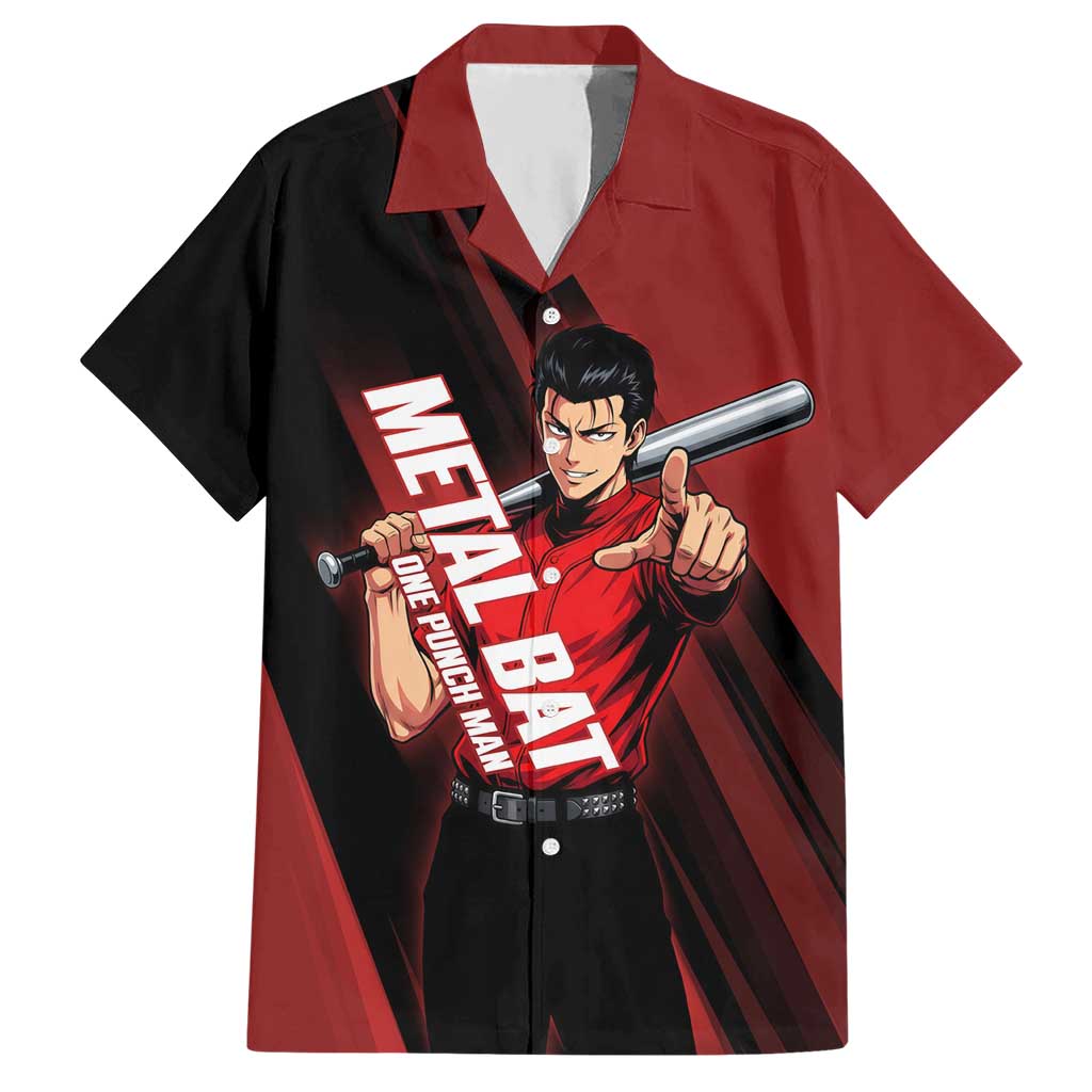 Personalized Metal Bat Hawaiian Shirt One Punch Man Baseball Crossover Design