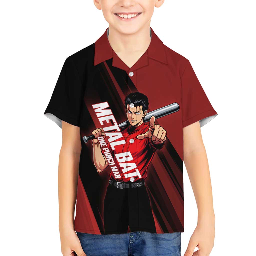 Personalized Metal Bat Hawaiian Shirt One Punch Man Baseball Crossover Design