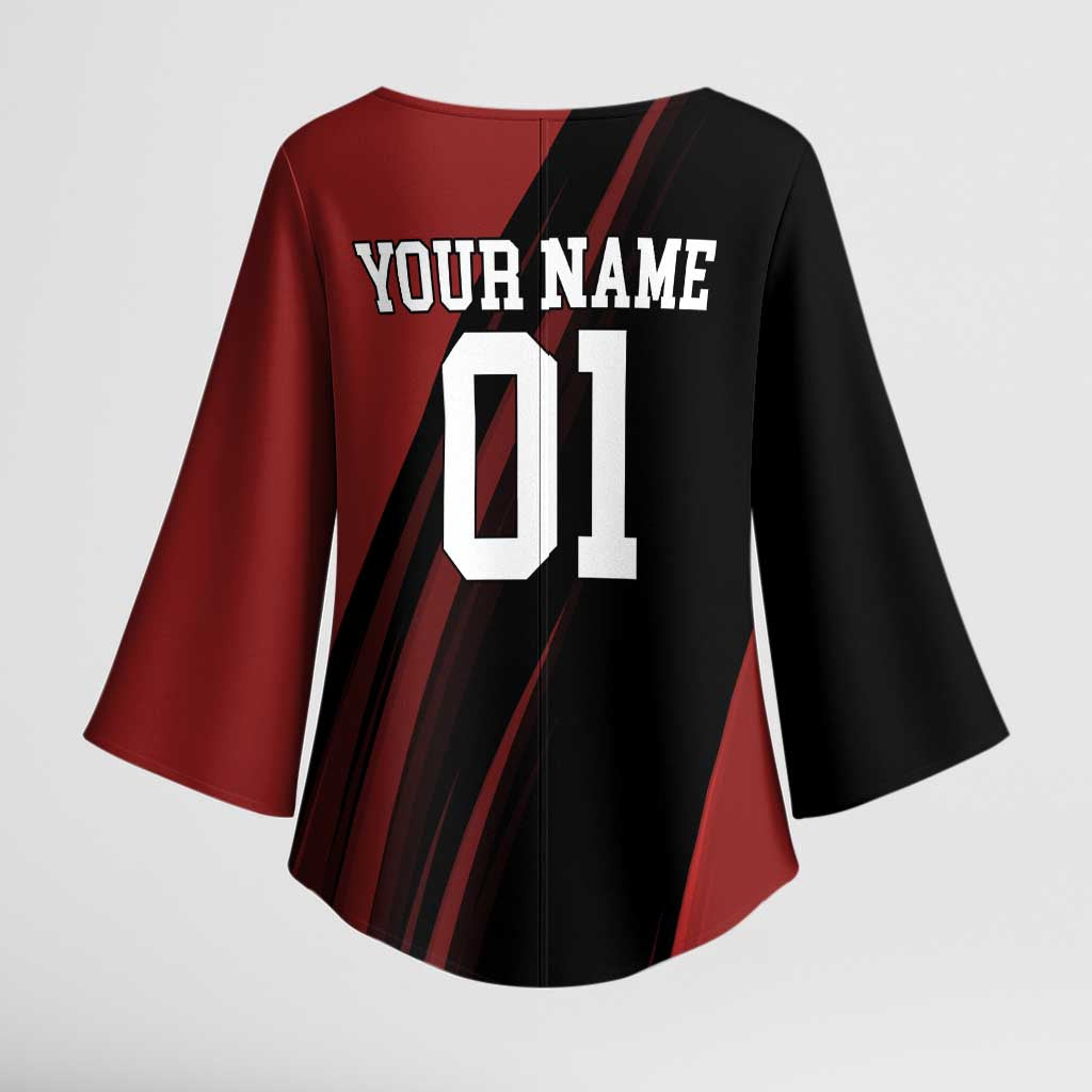 Personalized Metal Bat Kimono Sleeve Blouse One Punch Man Baseball Crossover Design