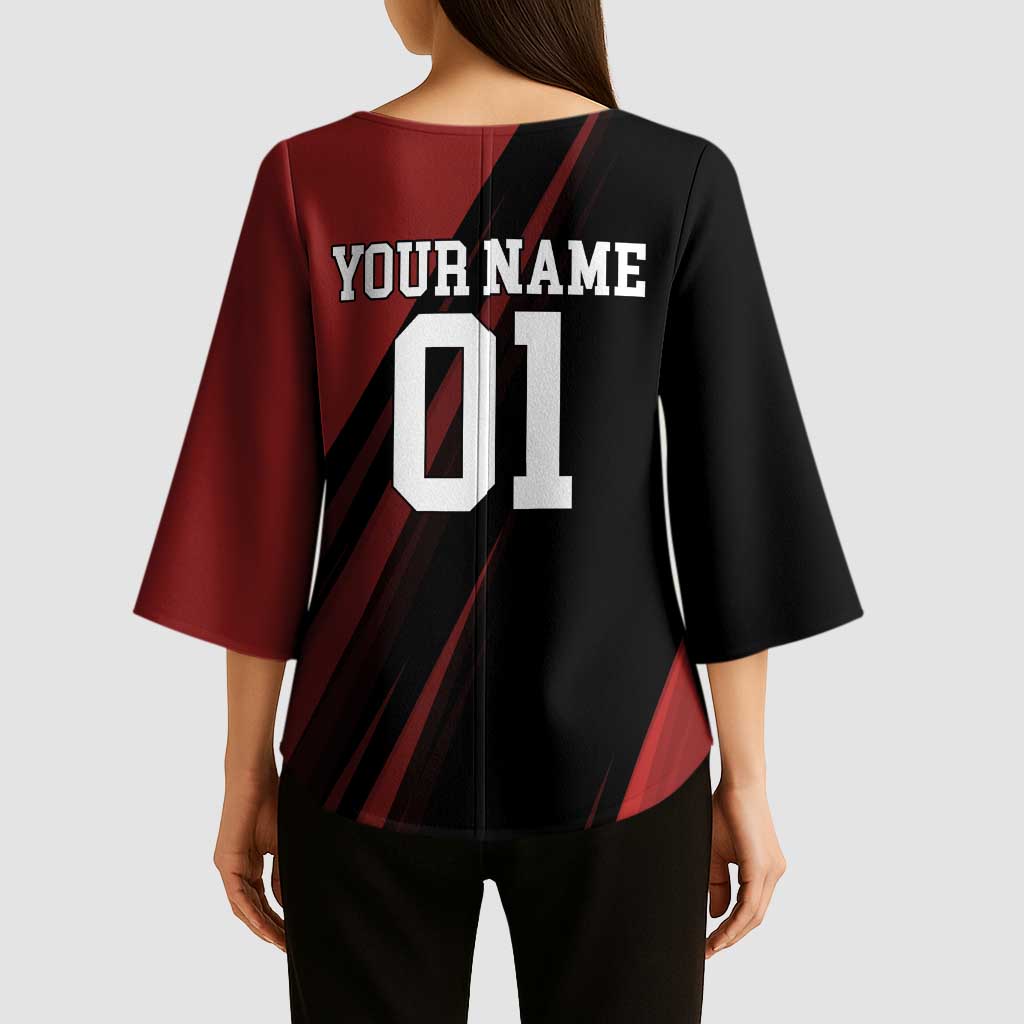Personalized Metal Bat Kimono Sleeve Blouse One Punch Man Baseball Crossover Design