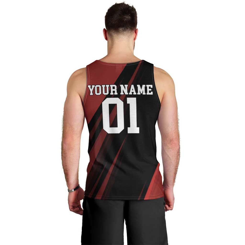 Personalized Metal Bat Men Tank Top One Punch Man Baseball Crossover Design