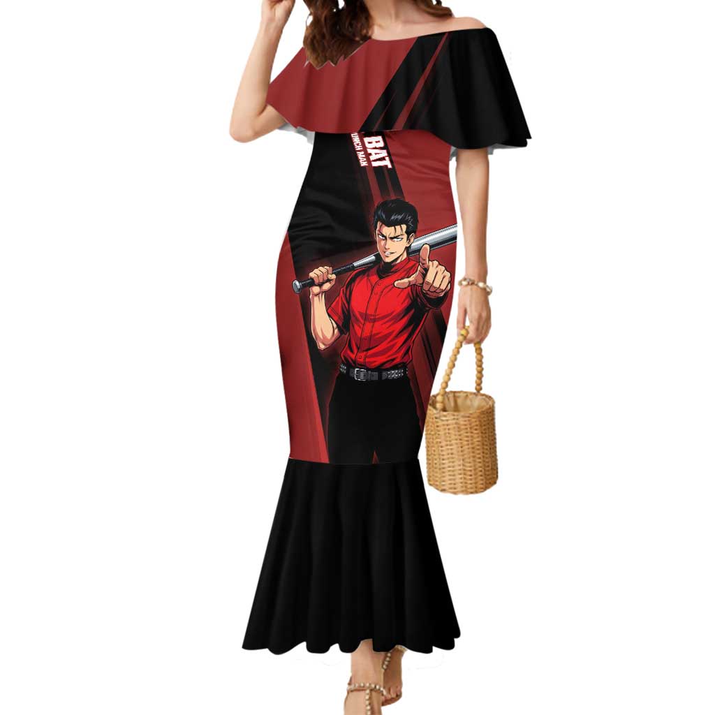 Personalized Metal Bat Mermaid Dress One Punch Man Baseball Crossover Design