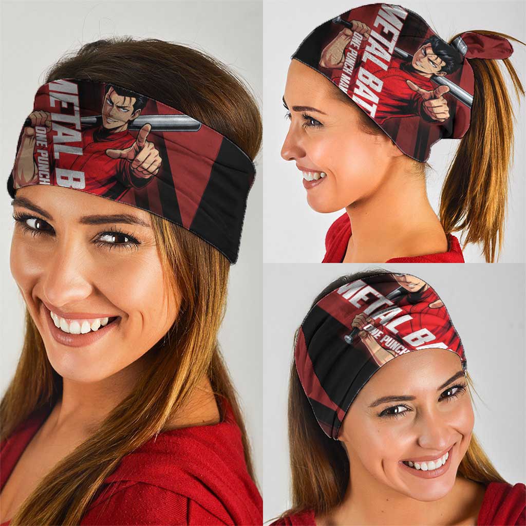 Personalized Metal Bat Neck Gaiter One Punch Man Baseball Crossover Design